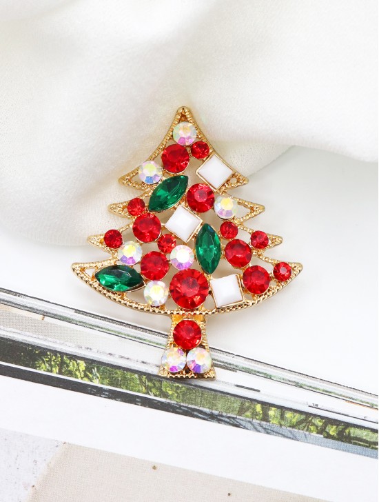 Holiday Tree Design Brooch