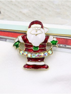 Santa Design Brooch