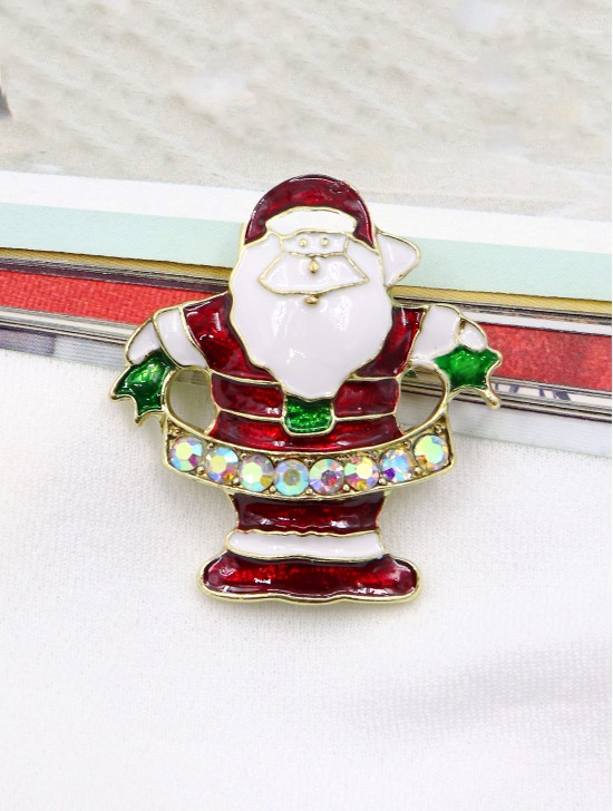 Santa Design Brooch