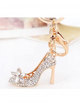 Rhineston High Heel Keychain