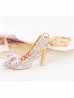 Rhineston High Heel Keychain