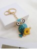 Rhineston Owl Keychain