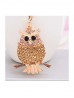 Rhineston Owl Keychain