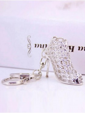 Rhineston High Heel Keychain