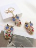 Rhineston Owl Keychain