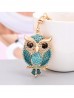 Rhineston Owl Keychain