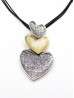 Rope Necklace W/ Winding Heart Pendant