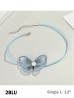 Butterfly Choker W/ Pearl