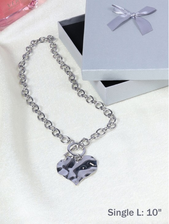 Heart Iron Chain Necklace