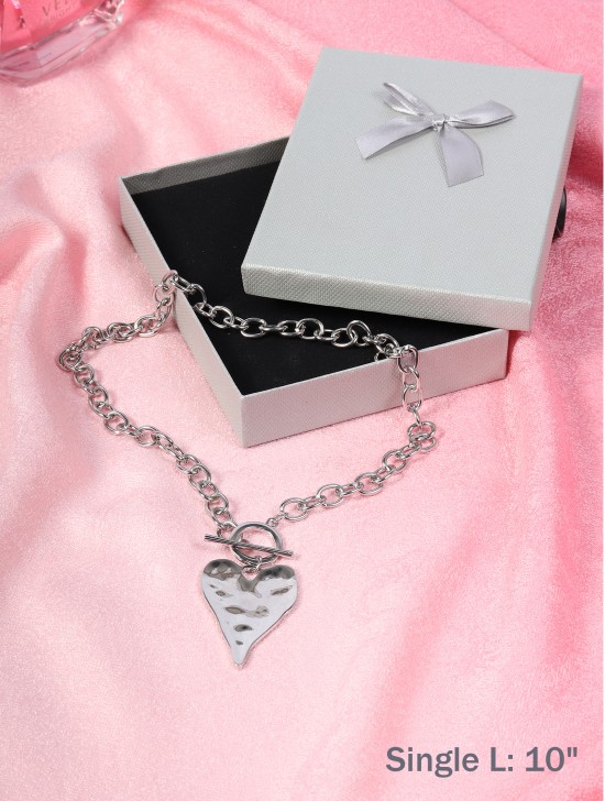 Heart Iron Chain Necklace