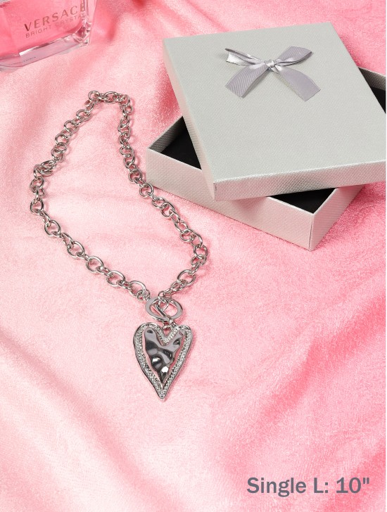 Heart Iron Chain Necklace