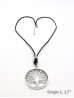 Rope Necklace W/ Tree of Life Pendant