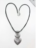 Rope Necklace W/ Winding Heart Pendant