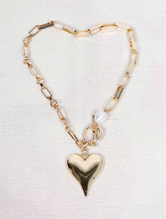 Heart Iron Chain Necklace