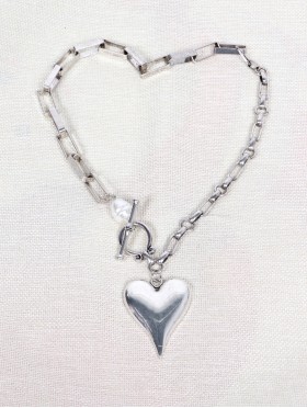 Heart Iron Chain Necklace