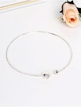 Heart Shape Rhinestone Necklace