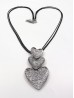 Rope Necklace W/ Winding Heart Pendant