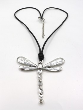 Rope Necklace W/ Dragonfly Pendant