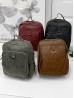 Faux Leather Laptop Backpack W/ Multiple Compartments