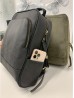 Faux Leather Laptop Backpack W/ Multiple Compartments