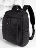 Faux Leather Laptop Backpack W/ Multiple Compartments