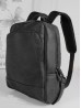 Faux Leather Laptop Backpack W/ Multiple Compartments