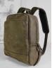 Faux Leather Laptop Backpack W/ Multiple Compartments