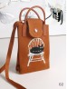 Large Capacity Super Soft Statement Knitted Cellphone Bag W Strap (Button Closure)