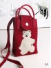 Large Capacity Super Soft Statement Knitted Cellphone Bag W Strap (Button Closure)