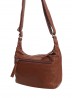 Solid Faux Leather Front Pocket Satchel