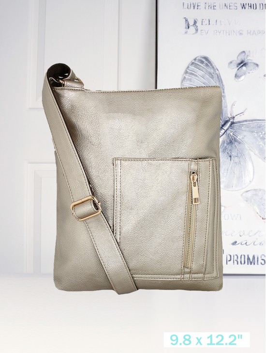 CROSS BODY POCKET SATCHEL