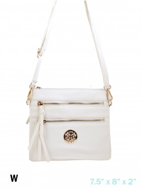 Premium Zip Faux Leather Crossbody