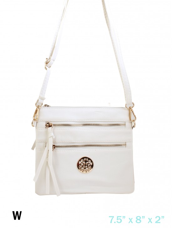 Premium Zip Faux Leather Crossbody