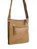 Solid Faux Leather Front Pocket Satchel