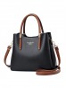 Faux Leather Satchel Bag 