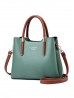 Faux Leather Satchel Bag 