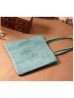 Solid Color Matte PU Tote Bag 