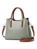 Faux Leather Satchel Bag 