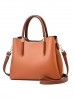 Faux Leather Satchel Bag 