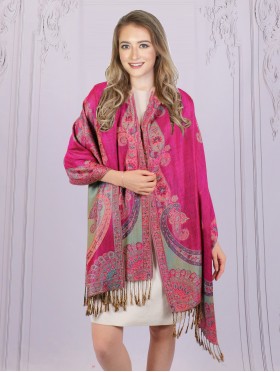 Multi-Tone Paisley Print Pashmina