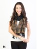 Circle Print Fashion Pashmina W/ Tassels