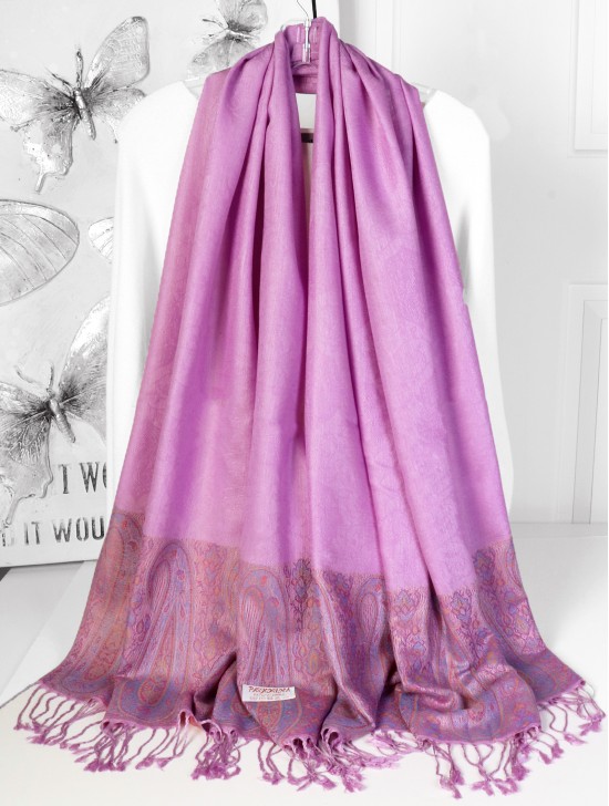 Paisley Print Pashmina W/ Tassels