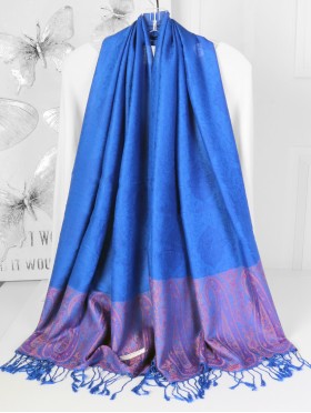 Paisley Print Pashmina W/ Tassels