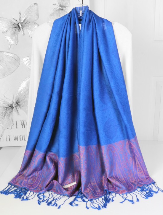 Paisley Print Pashmina W/ Tassels