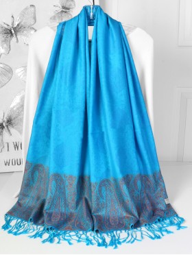 Paisley Print Pashmina W/ Tassels