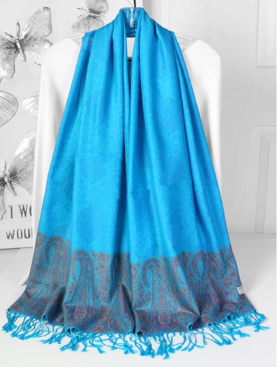 Paisley Print Pashmina W/ Tassels