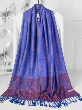 Paisley Print Pashmina W/ Tassels