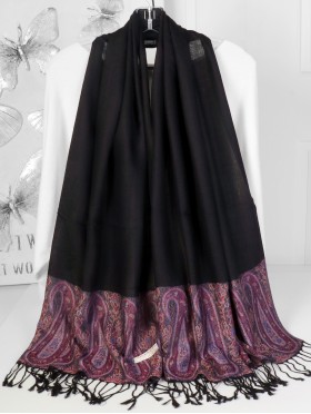 Paisley Print Pashmina W/ Tassels