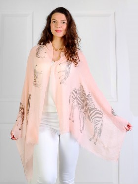 Zebra Print Fashion Scarf