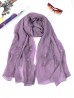 Lightweight Flower and Lace Embroidered Scarf